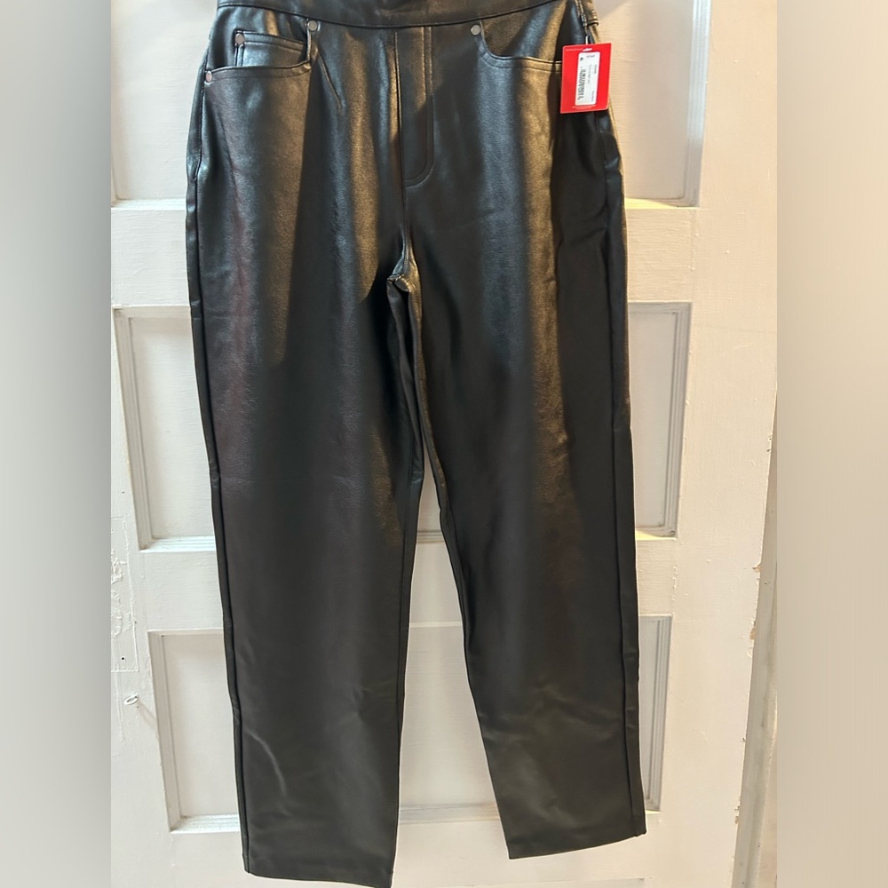 SPANX slim straight pant (faux leather)